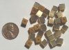 30 6mm Gold Fiber Optic Cubes